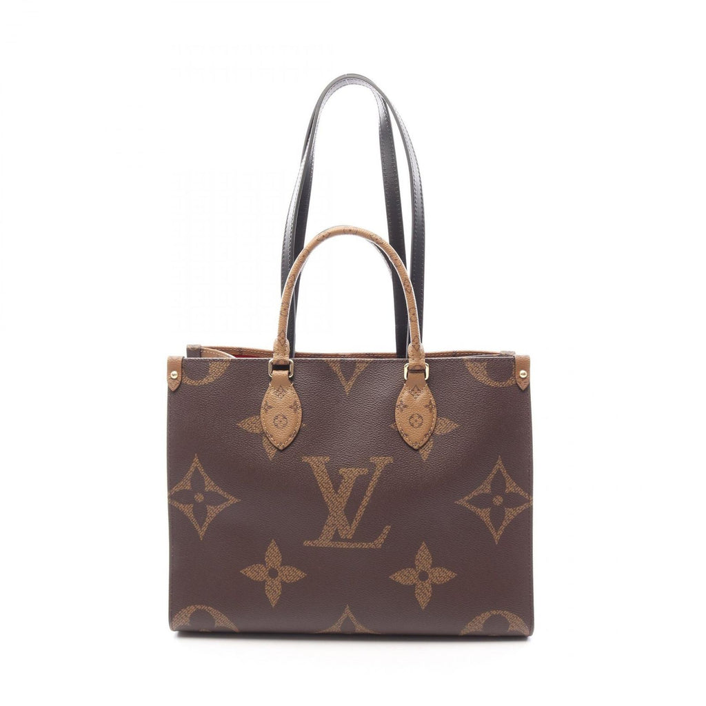 Louis Vuitton Tote On The Go MM 2-Way Canvas Leather