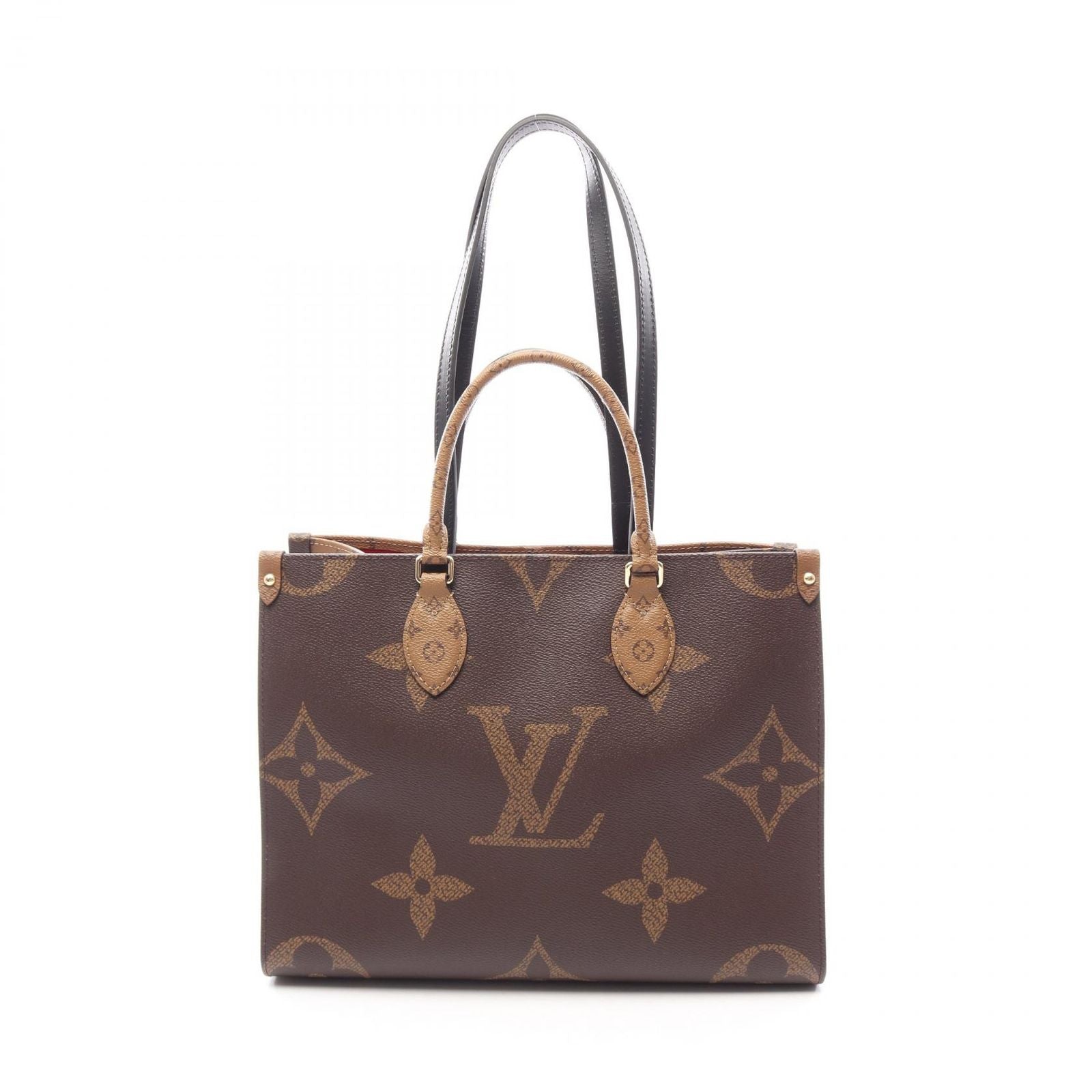 Louis Vuitton Tote On The Go MM 2-Way Canvas Leather