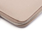 Hermes Round Wallet Azap Long Etoupe Leather Calf Long Classic — view 8