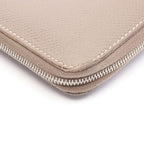 Hermes Round Wallet Azap Long Etoupe Leather Calf Long Classic — view 9