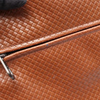 Bottega Veneta Briefcase Intrecciato 2-Way Brown Black Leather — view 5