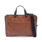 Bottega Veneta Briefcase Intrecciato 2-Way Brown Black Leather