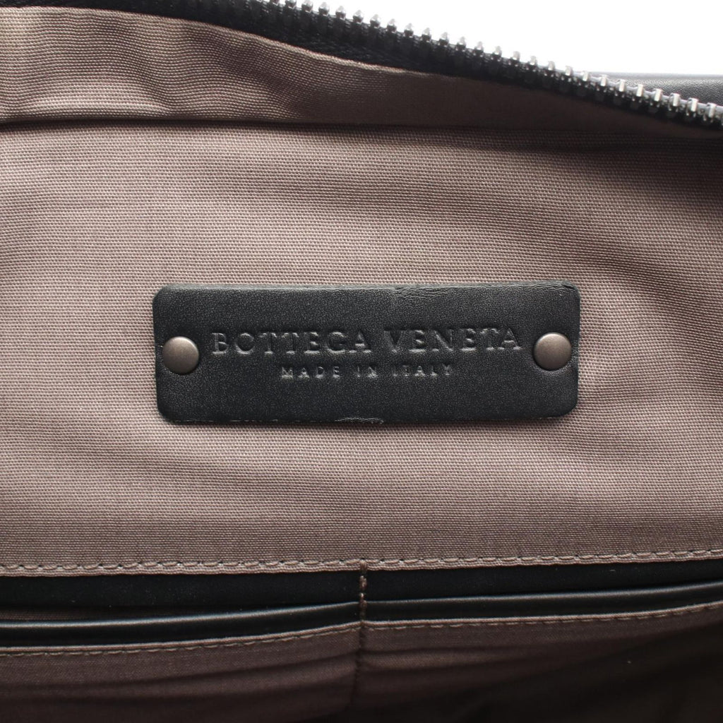 Bottega Veneta Briefcase Intrecciato 2-Way Brown Black Leather — view 4