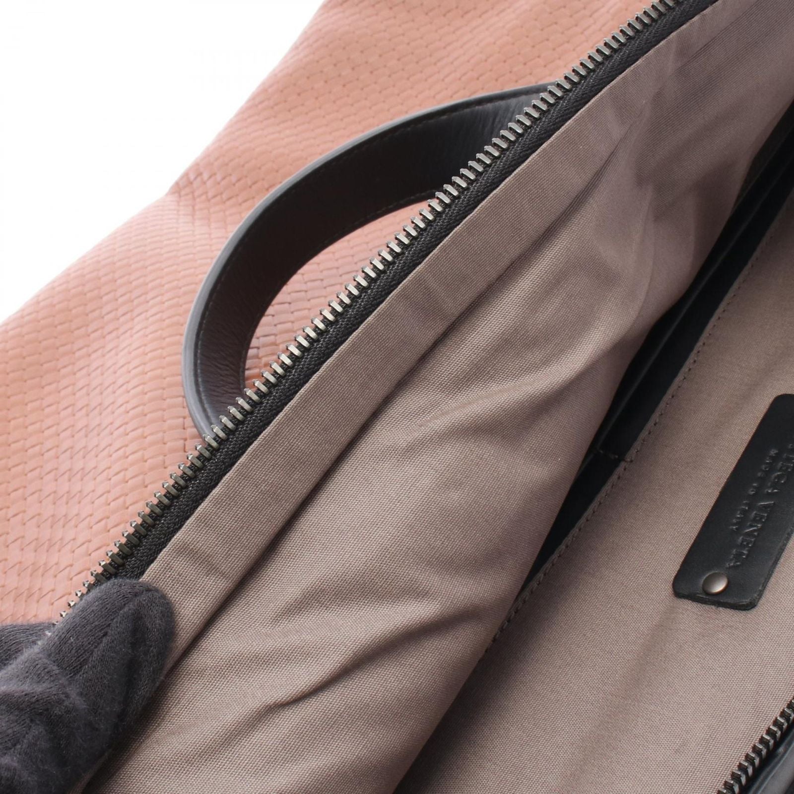 Bottega Veneta Briefcase Intrecciato 2-Way Brown Black Leather — view 6