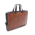 Bottega Veneta Briefcase Intrecciato 2-Way Brown Black Leather — view 2