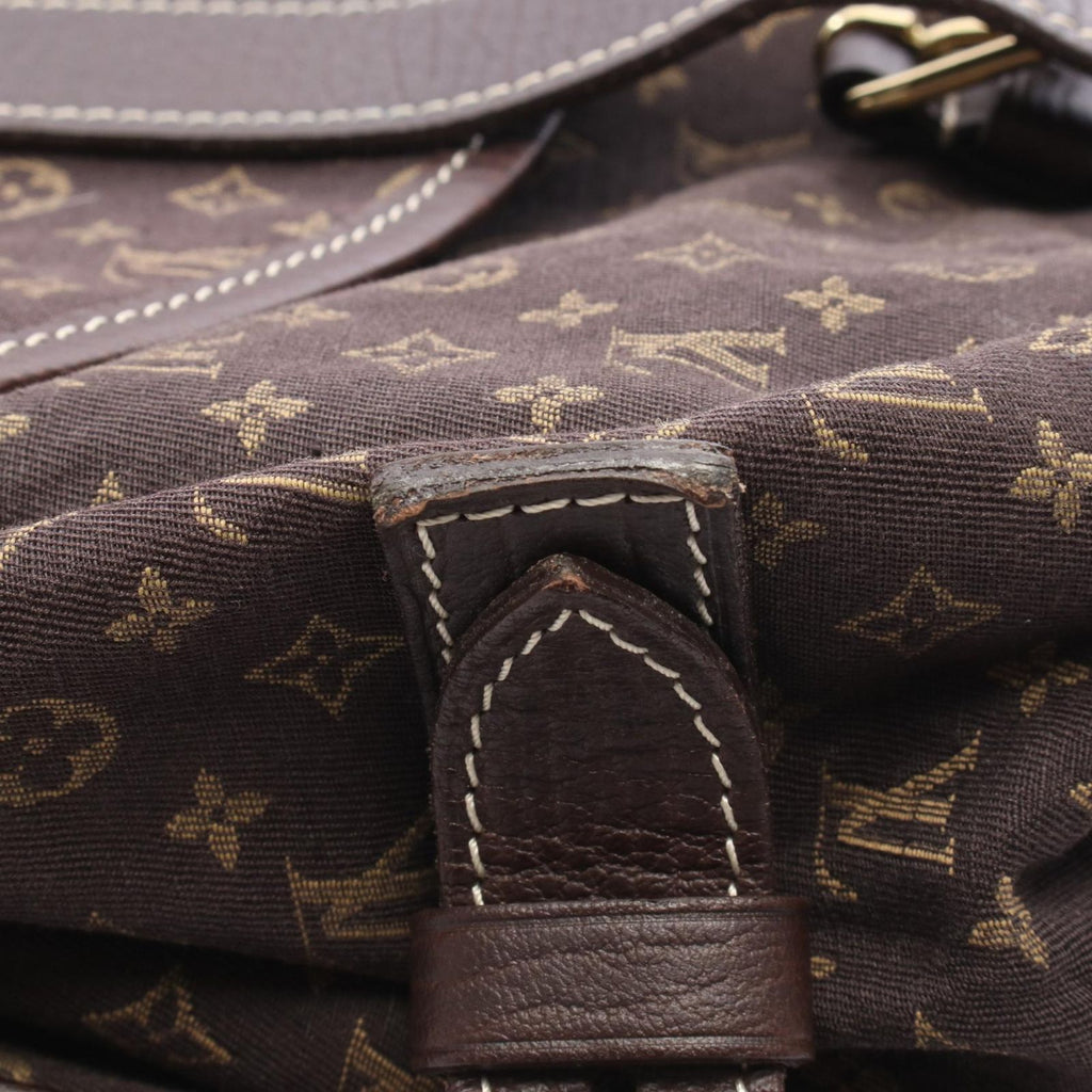 Louis Vuitton Shoulder Bag Saumur XL Ebene Canvas Leather — view 8