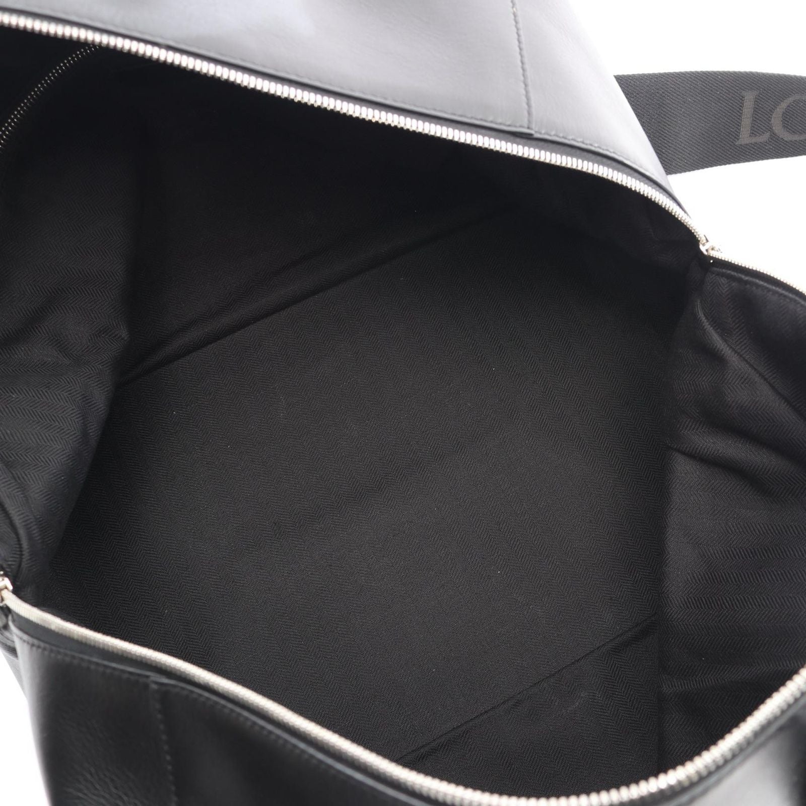 Loewe Boston Bag Puzzle Fold Duffle 2-Way Black Leather — view 3