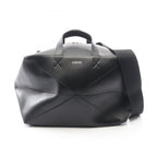 Loewe Boston Bag Puzzle Fold Duffle 2-Way Black Leather