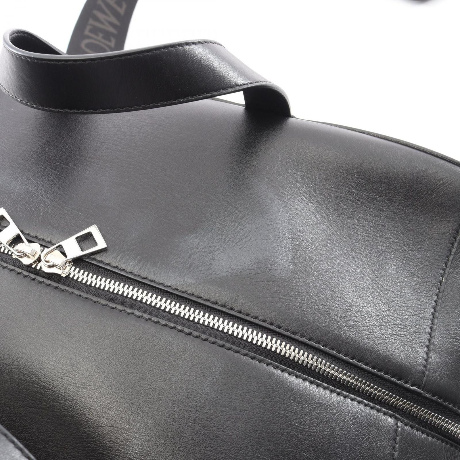 Loewe Boston Bag Puzzle Fold Duffle 2-Way Black Leather — view 6