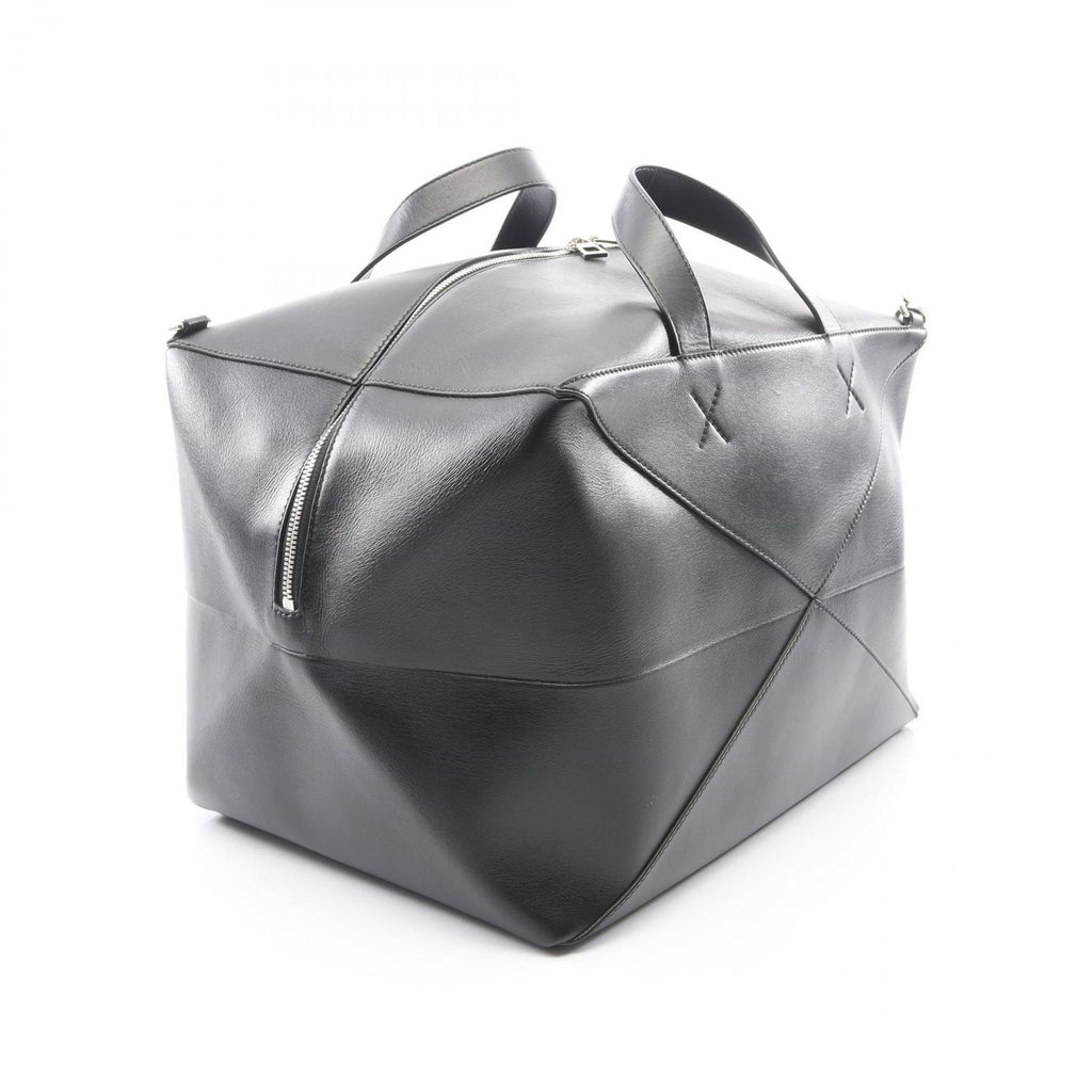 Loewe Boston Bag Puzzle Fold Duffle 2-Way Black Leather — view 2