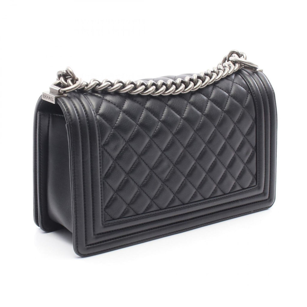 Chanel Shoulder Bag Boy Black Lambskin Boy Chain — view 2