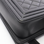 Chanel Shoulder Bag Boy Black Lambskin Boy Chain — view 7