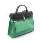 Hermes Handbag Herbag Zip PM 2-Way Bamboo Canvas Leather — view 2