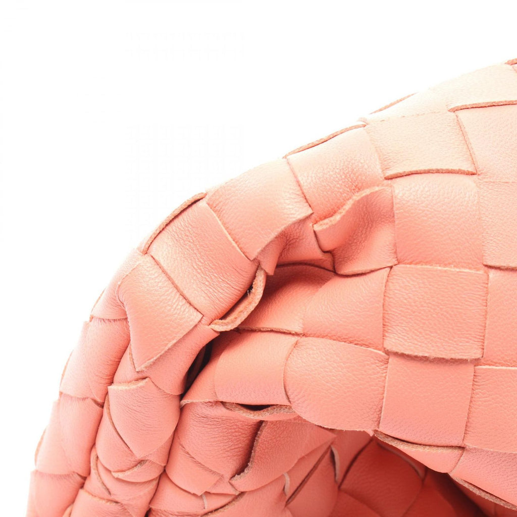 Bottega Veneta Clutch the Pouch Intrecciato Coral Pink Lambskin — view 6