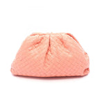 Bottega Veneta Clutch the Pouch Intrecciato Coral Pink Lambskin