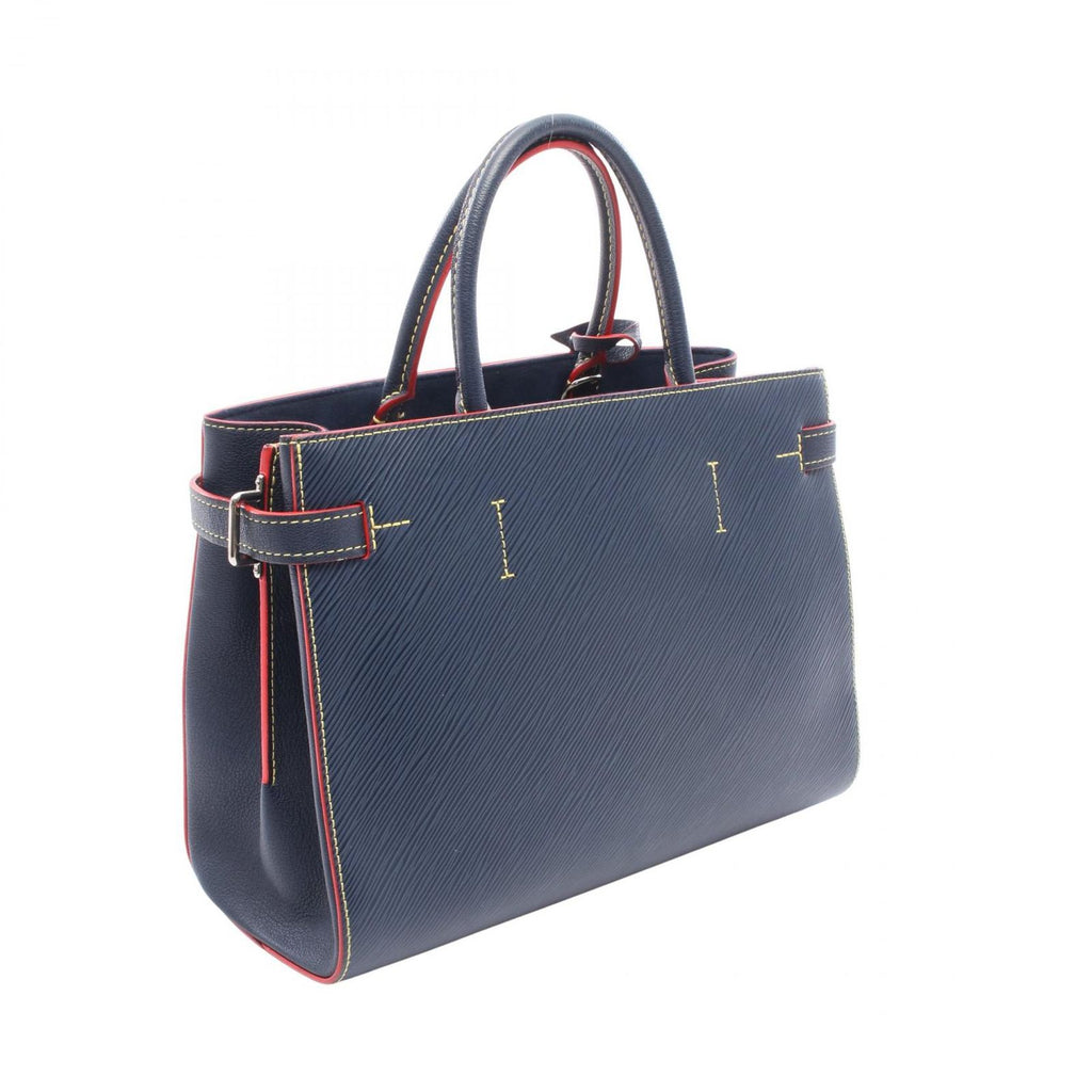 Louis Vuitton Tote Twist 2-Way Andigo Blue Leather — view 2