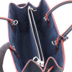 Louis Vuitton Tote Twist 2-Way Andigo Blue Leather — view 3