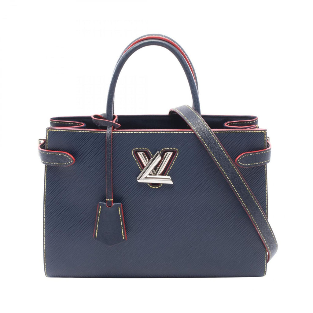 Louis Vuitton Tote Twist 2-Way Andigo Blue Leather