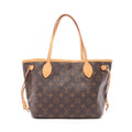 Louis Vuitton Tote Neverfull PM Canvas Leather