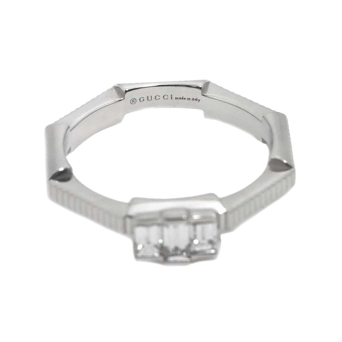 Gucci Link to Love Ring Diamond 18k WG White Gold 750 — view 4