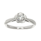 Chanel Camellia Diamond 47 Ring Pt Platinum — view 2
