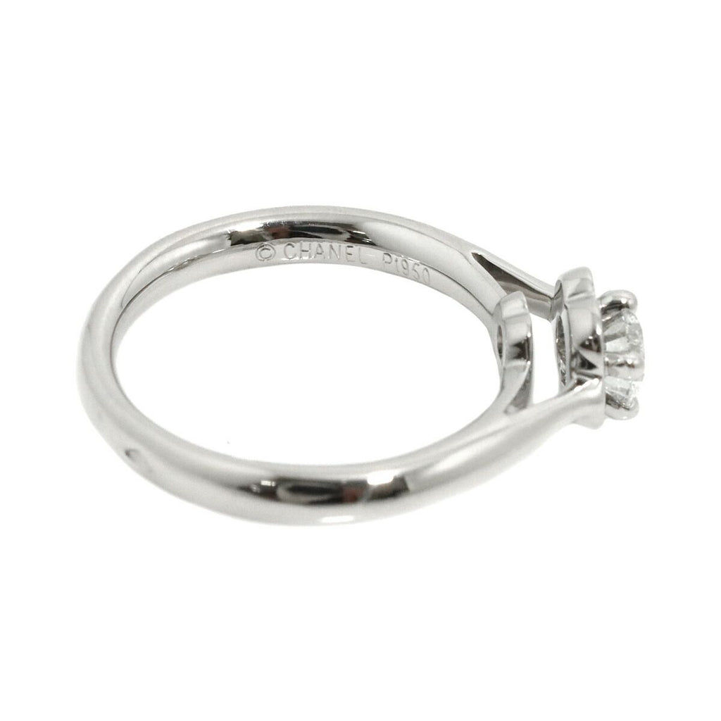 Chanel Camellia Diamond 47 Ring Pt Platinum — view 3