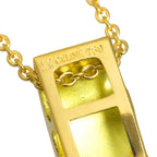 Celine Logo Necklace 42 cm 18k YG Yellow Gold 750 Neckalce — view 4