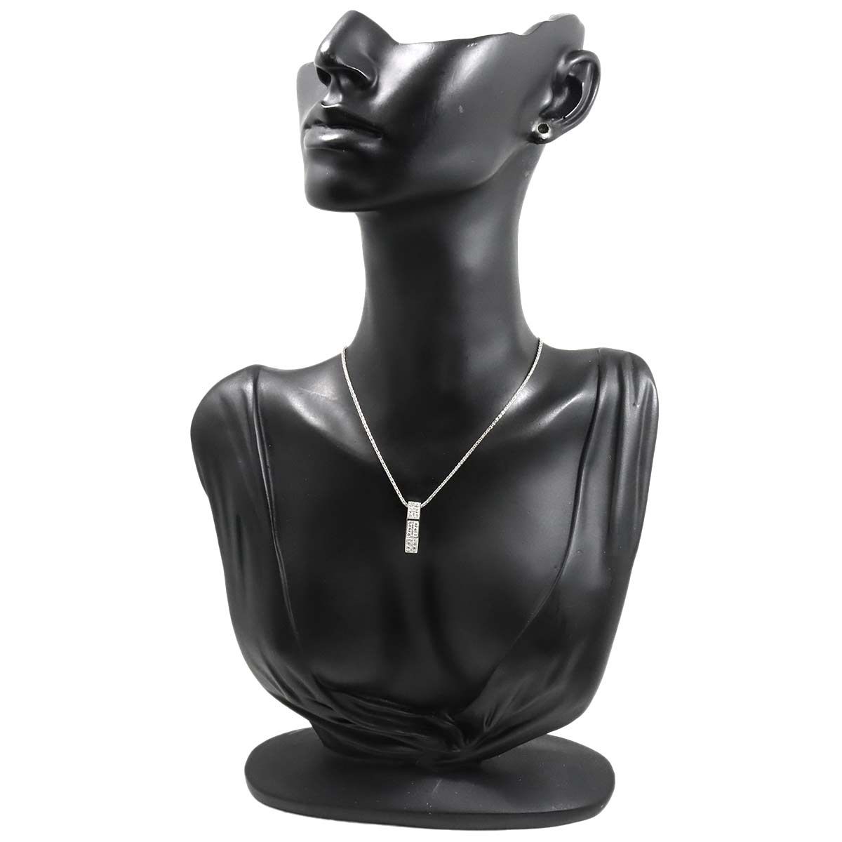 Celine Diamond Ruby Necklace 42 cm Pt Platinum — view 9