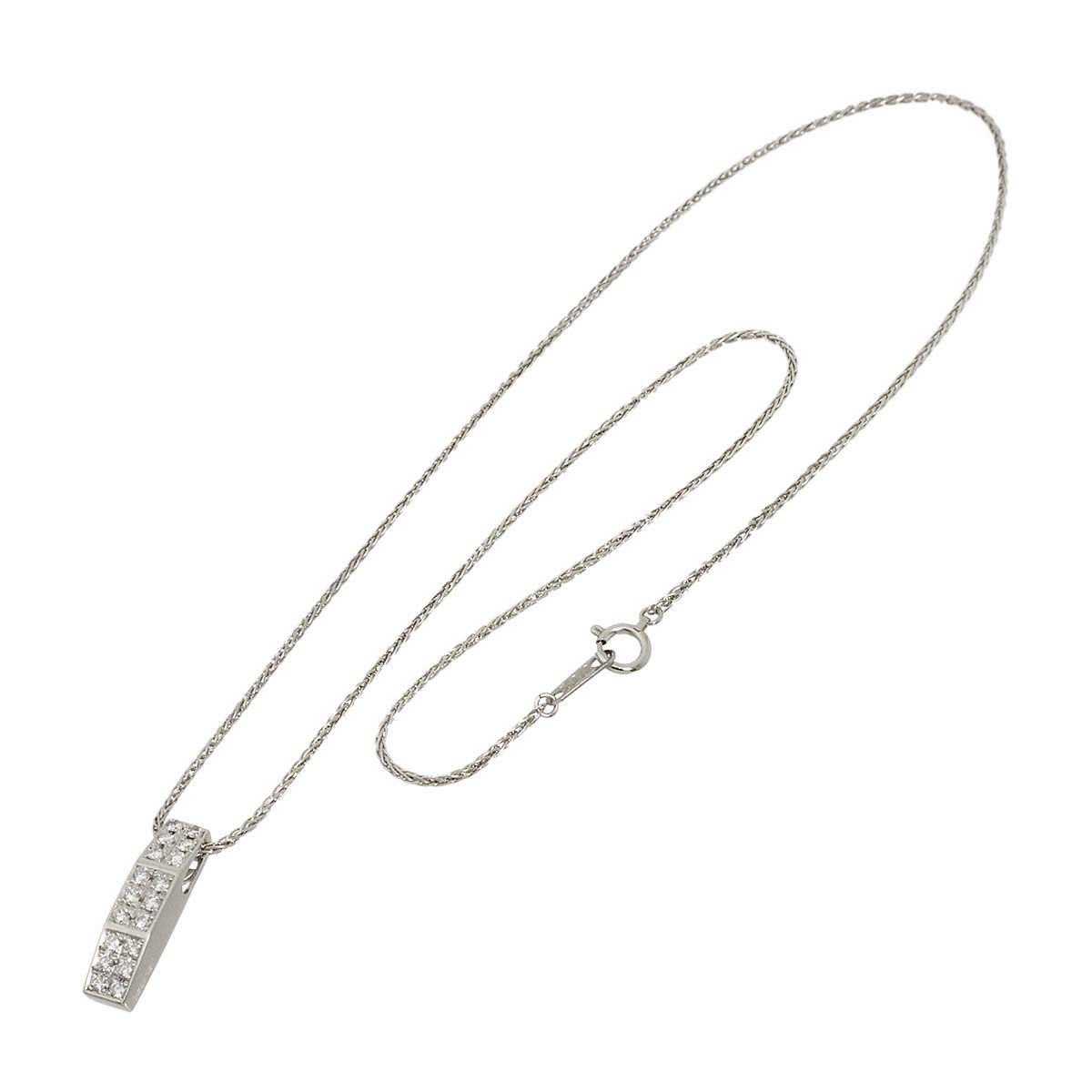 Celine Diamond Ruby Necklace 42 cm Pt Platinum — view 2