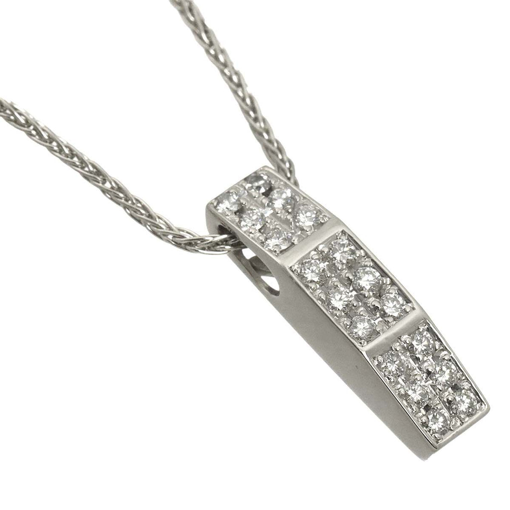 Celine Diamond Ruby Necklace 42 cm Pt Platinum — view 3
