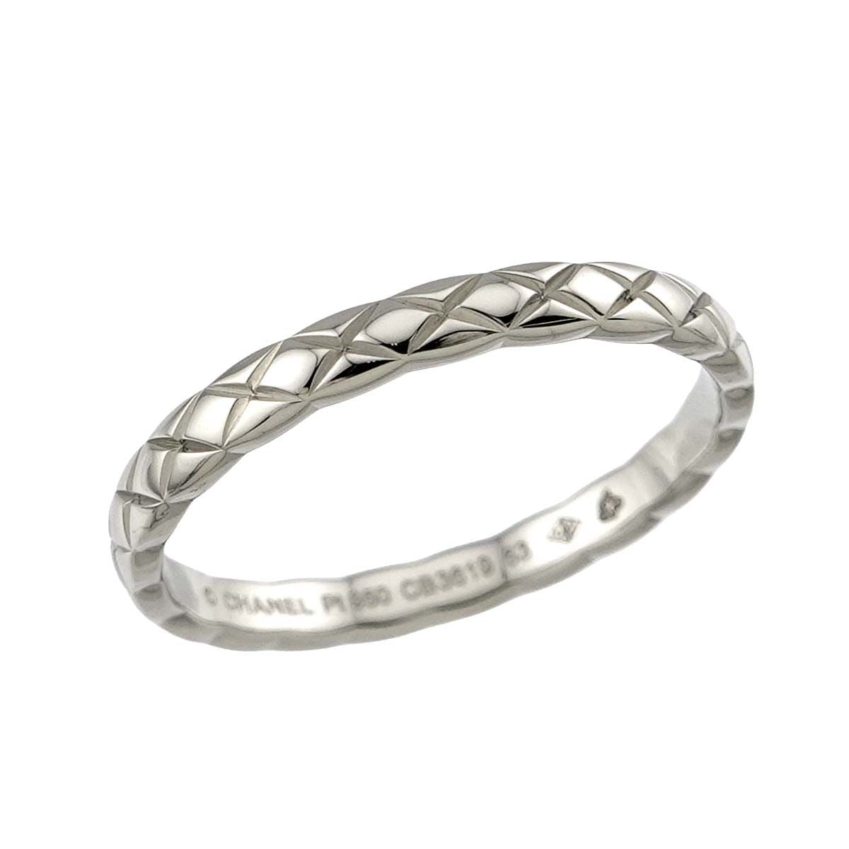 Chanel Coco Crush Small SM 63 Ring Pt Platinum Quilted — view 4