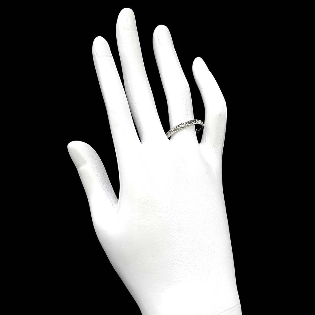 Chanel Coco Crush Small SM 63 Ring Pt Platinum Quilted — view 6