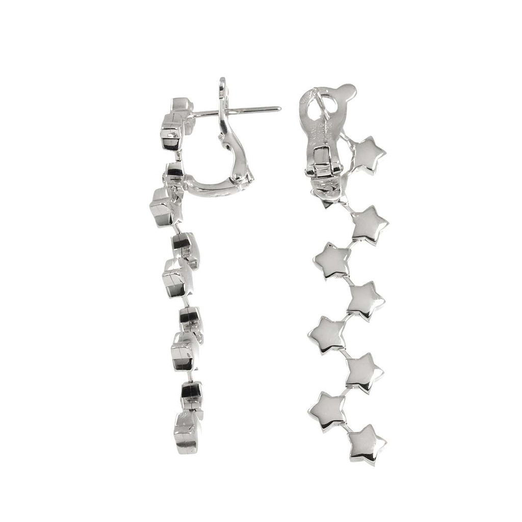 Chanel Comete Diamond Drop Earrings 18k WG 750 Star Pierced Certificate — view 3