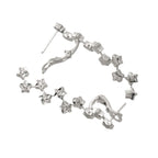 Chanel Comete Diamond Drop Earrings 18k WG 750 Star Pierced Certificate — view 4