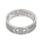 Hermes D'ancre 52 Ring Diamond 18k WG Why Togo le Dunkle — view 3