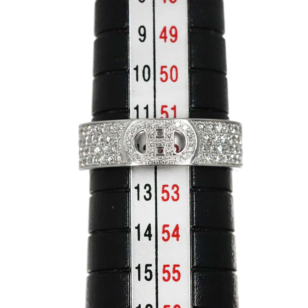 Hermes D'ancre 52 Ring Diamond 18k WG Why Togo le Dunkle — view 8