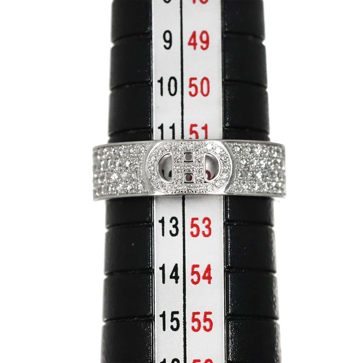 Hermes D'ancre 52 Ring Diamond 18k WG Why Togo le Dunkle — view 8