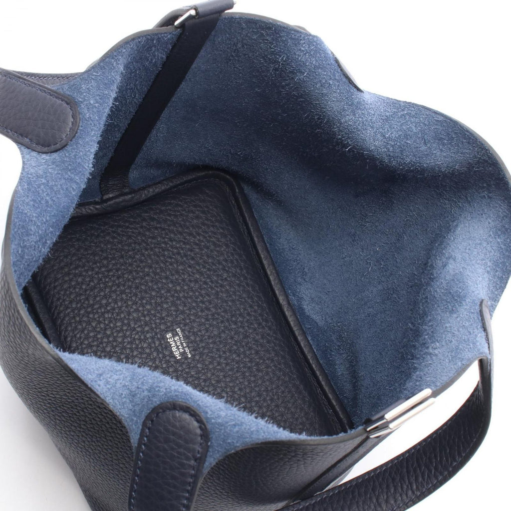 Hermes Handbag Picotin Lock PM Blue Nuit Leather — view 3
