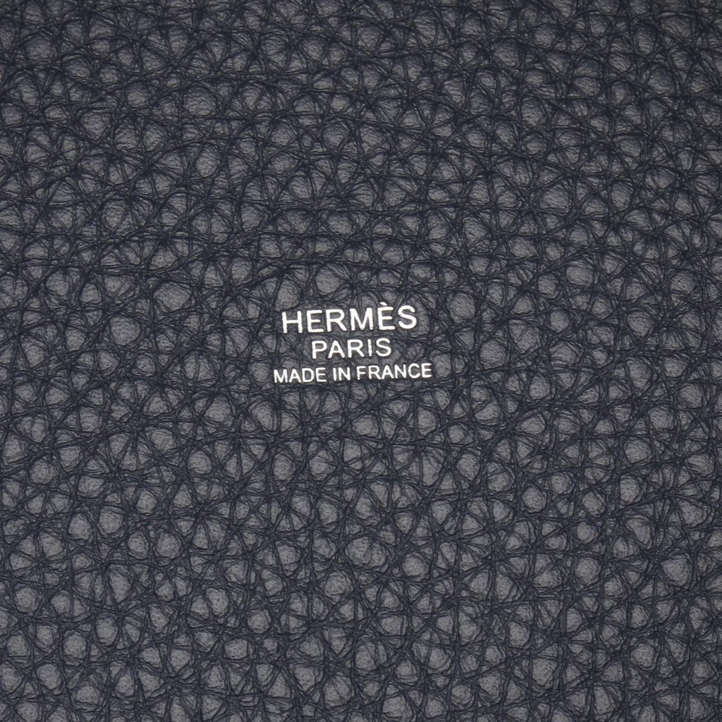 Hermes Handbag Picotin Lock PM Blue Nuit Leather — view 4