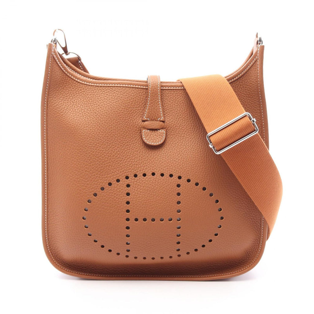 Hermes Shoulder Bag Evelyne 3 Trois PM Gold Leather