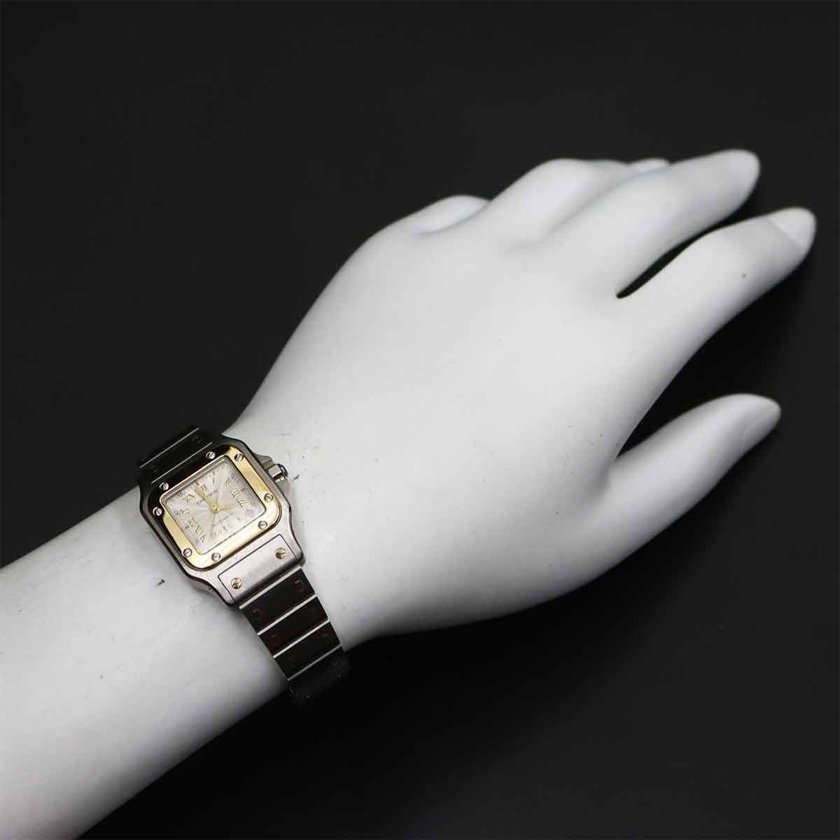 Cartier Santos Galbee SM Anniversary Limited Watch Date YG Automatic Winding — view 3