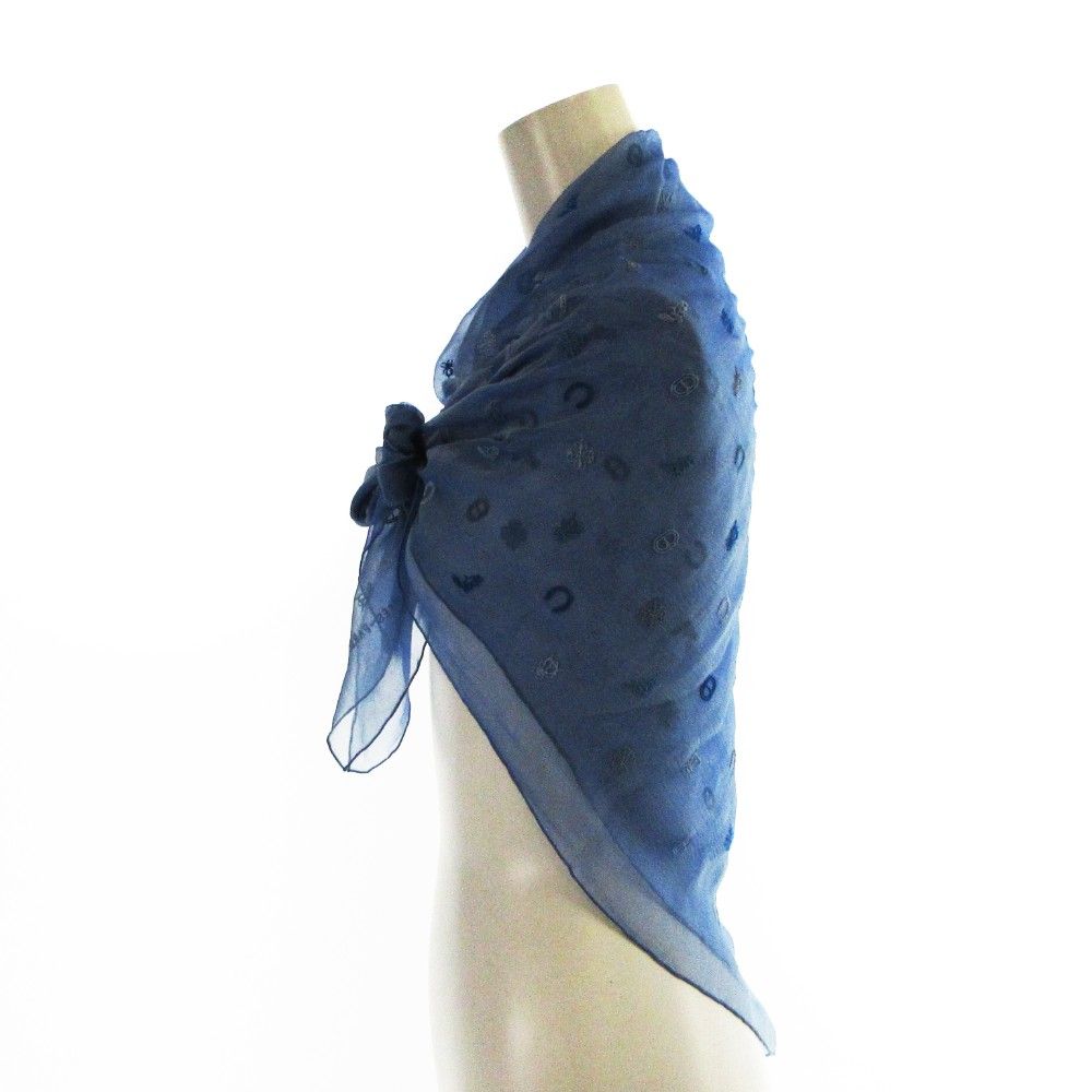 Hermes Carre 100 Multi Charm Large Scarf Shawl Silk Muslin Sheer Embroidery — view 3