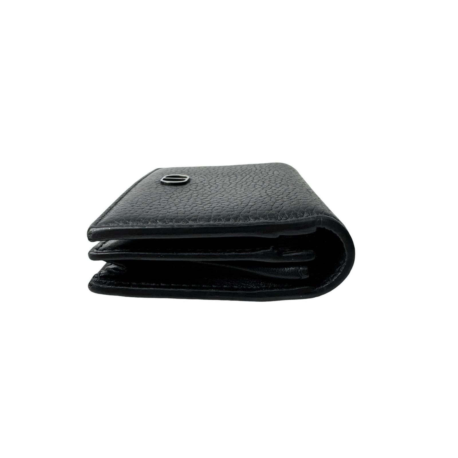 Dior Business Card Holder Leather Black — view 4
