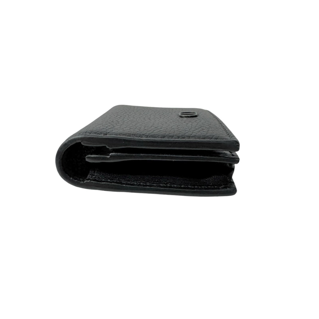 Dior Business Card Holder Leather Black — view 3