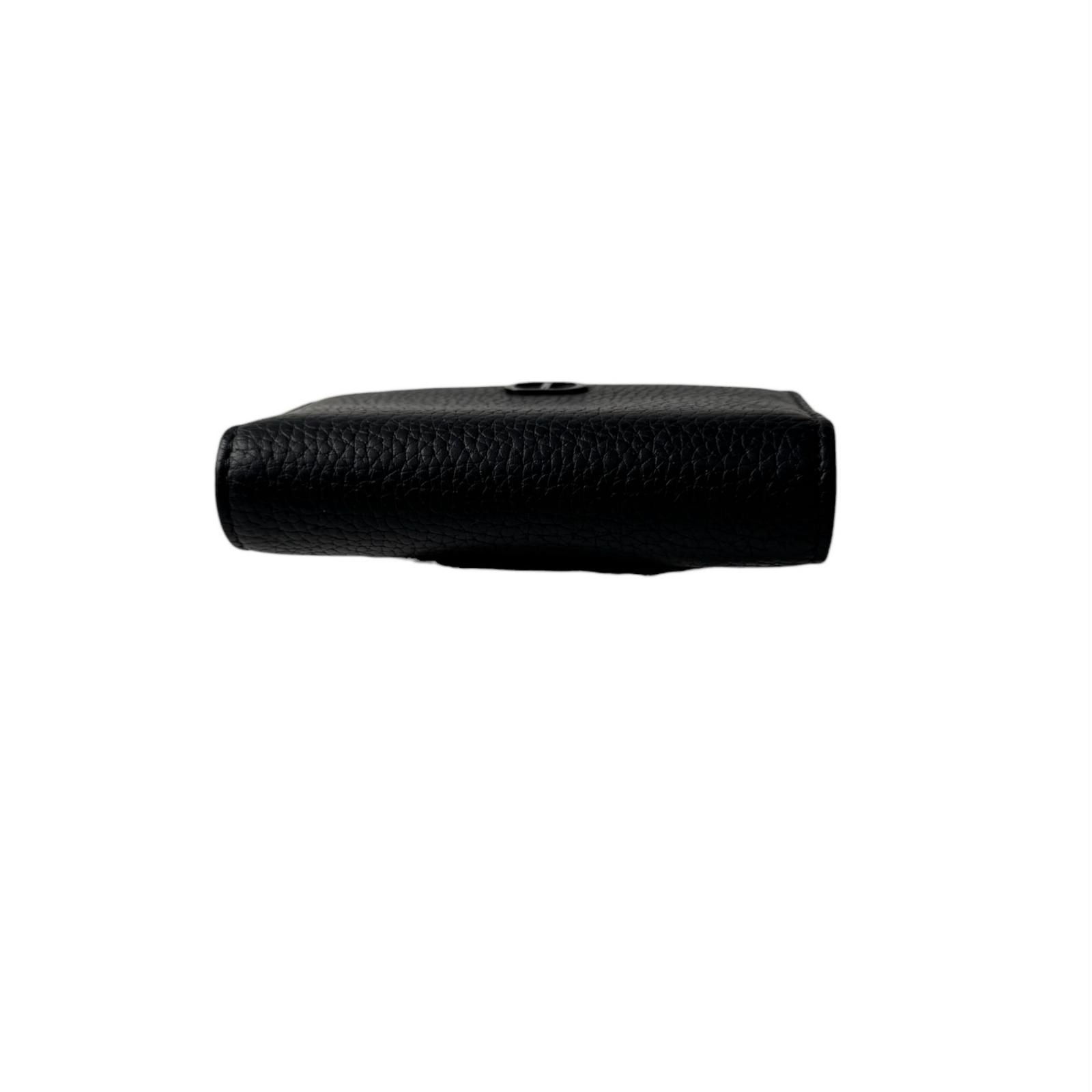 Dior Business Card Holder Leather Black — view 5