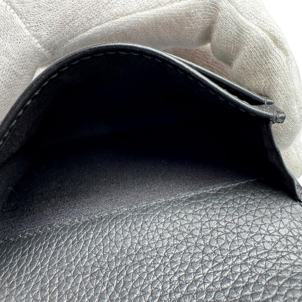 Dior Business Card Holder Leather Black — view 8
