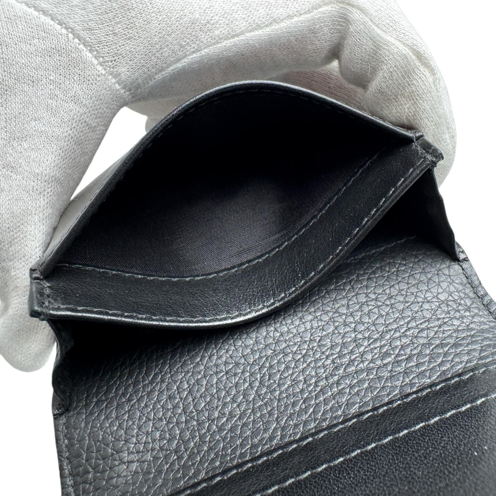 Dior Business Card Holder Leather Black — view 7