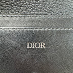 Dior Business Card Holder Leather Black — view 9