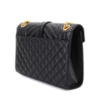 Saint Laurent Envelope Chain Shoulder Bag Leather Black — view 3