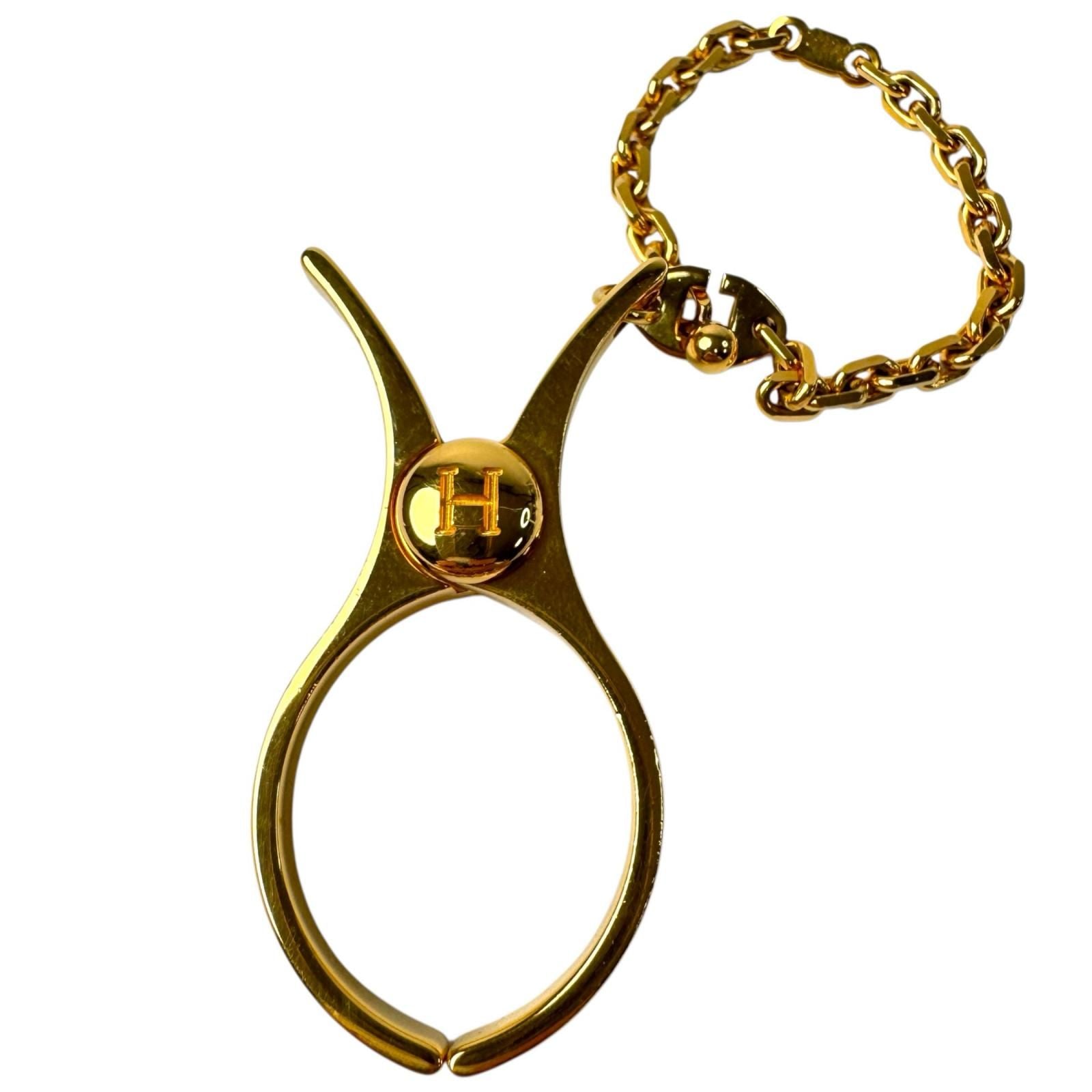 Hermes Fill Glove Holder Gold Charm Gloves